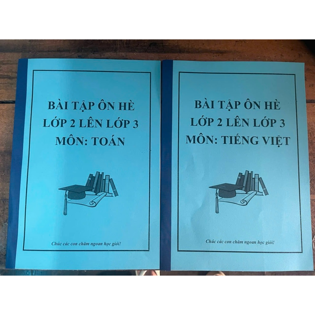 Bộ đôi bài tập ôn hè môn toán và tiếng việt lớp 2 lên lớp 3 cho bé