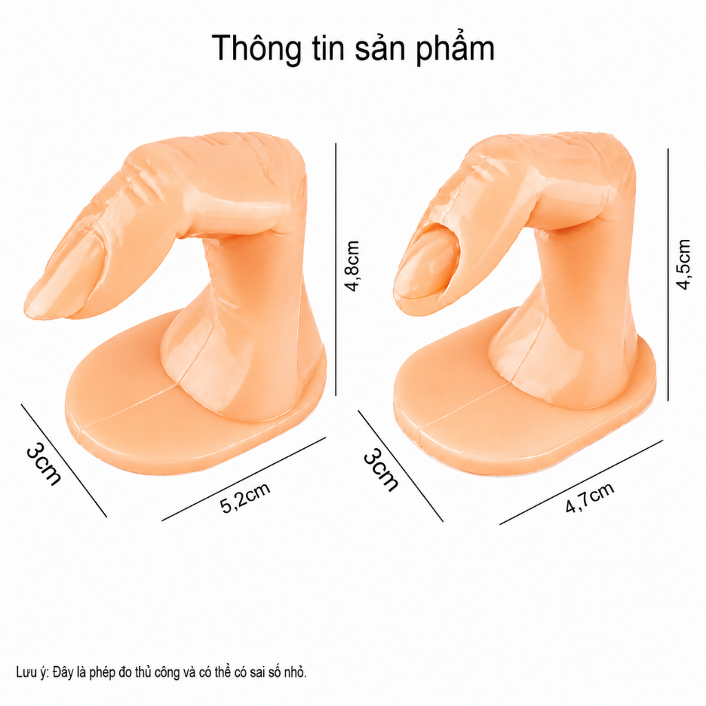 [GIÁ TỐT] Combo 2/5 ngón móng tay giả tập nail chuyên dụng