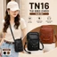 Túi Đeo Chéo Nam Nữ TN16 Da PU Cao Cấp Mini Đựng Điện Thoại Nhiều Ngăn Chống Nước Đeo Vai Đeo Hông