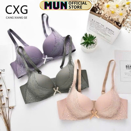 ÁO LÓT ĐỆM BÀN TAY CXG,ĐÍNH NƠ PHỐI REN A16