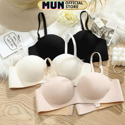 Áo lót đúc nhăn cúp ngang ,đệm bàn tay 2cm mẫu mới 0054