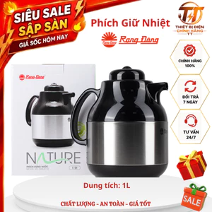 Phích giữ nhiệt, bình thủy Rạng Đông Nature 1L giữ nóng pha trà cà phê gia đình