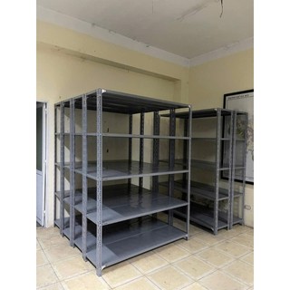 Kệ sắt lắp ghép: Dài 1m5 x rộng 40cm gồm 3 tầng, 4 tầng, 5 tầng