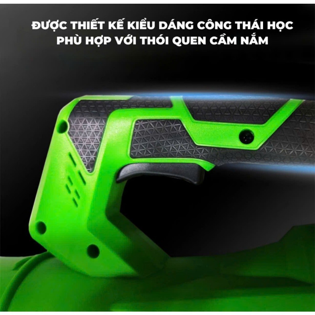 Máy Thổi Bụi Công Nghiệp Công Suất 3800W, Máy Thổi Bụi Dùng Chân Pin Phổ Thông M21, Động Cơ Lõi Đồng Không Chổi Than