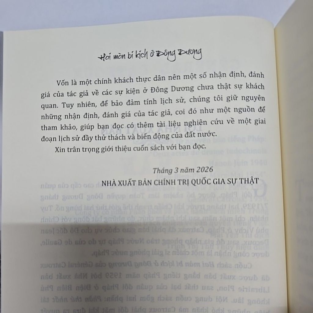 Sách - Hai Màn Bi Kịch Ở Đông Dương