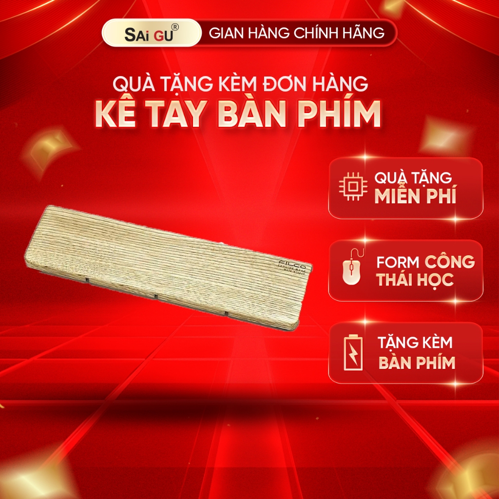 Kê tay bàn phím, Kê lót tay bàn phím gỗ cao cấp cho bàn phím cơ | BigBuy360 - bigbuy360.vn