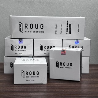 Sáp Vuốt Tóc Nam Roug Trắng 90g Matt Clay Chính Hãng - Giữ Nếp Mạnh, Không Bóng