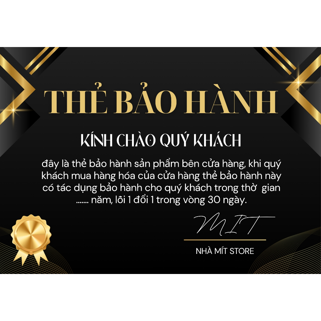 Thẻ Bảo Hành sản phẩm, từ khi nhận hàng shop. Đèn LED Siêu Sáng