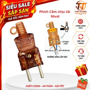 Phích cắm điện, đầu cắm điện Nival 3000W chống cháy chịu tải cao chịu nhiệt