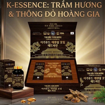 Tinh dầu thông đỏ Hàn Quốc phòng chống đột quỵ giảm cục máu đông,phòng ngừa tai biến mạch máu não,giảm mỡ máu [90 viên]