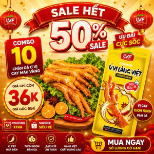COMBO 10 CHÂN GÀ Ủ VI CAY MÀU VÀNG