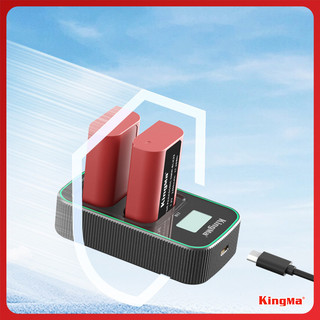 Kingma BLK22 2600mAh | Pin và dock sạc máy ảnh sạc trực tiếp Pana Lumix S5 S5ii S1ii GH7 GH6 GH5ii G9 G9ii S9 dmw-blk22