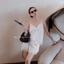 MIU.STUDIO •”Jasmi Set” Set Áo lụa 2 dây phối ren cổ V kèm chân váy A xoè nhẹ tôn dáng phong cách tiểu thư Hàn Quốc