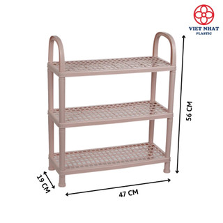 Kệ Để Giày Dép 3 Tầng, 4 Tầng Nhựa Việt Nhật Kệ Để Đồ Đa Năng, Đựng Giày Dép Việt Nhật Plastic