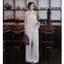 Set Áo linen cổ yếm xoắn ngực cách điệu kèm quần dài ống suông màu trắng thanh lịch mặc đi chơi,đi làm,đi tiệc