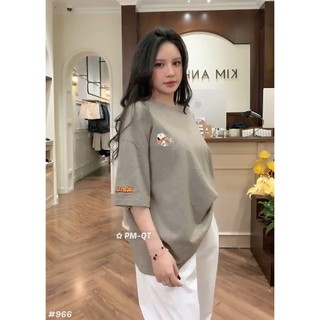 Áo Thun Nữ Họa Tiết Cute Basic Form Rộng QCCC Cao Cấp