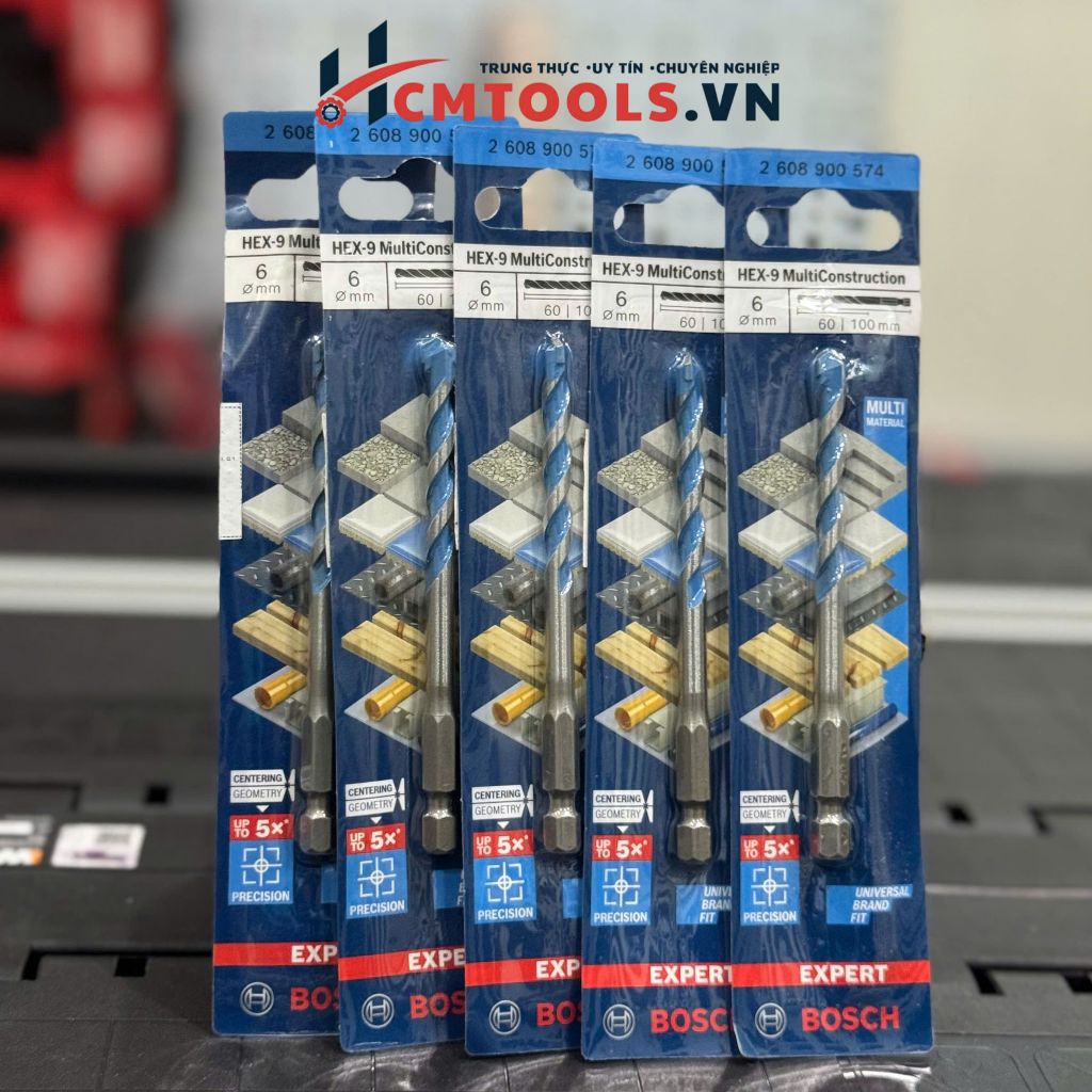 Mũi Khoan Đa Năng Bosch HEX-9 2608900574 6x60x100mm Khoan Gạch Gỗ Kim Loại