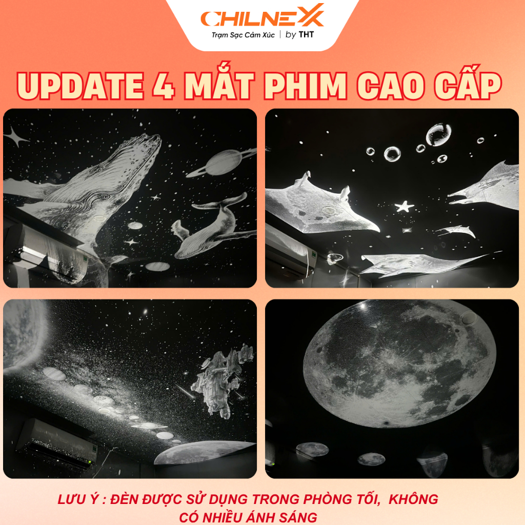 Đèn thiên hà V8 SAO XANH 8-12-16-19 -23PHIM CHILNEXX đèn galaxy kết hợp 12 tiếng ồn trắng dễ ngủ loa bluetooth nghe nhạc