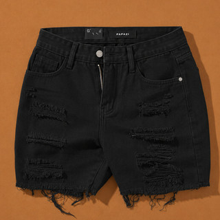 Quần Short Jean Đen Nam  Cao Rách Cá Tính Form Đẹp Co Giãn Nhẹ Tôn Dáng Hot Trend Hàn Quốc