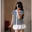 [DEAL HỜI GIẢM 69%Áo thun cúc cộc tay kẻ hàn quốc mẫu mới chất coton mịn from vừa mẫu hottrend 2026