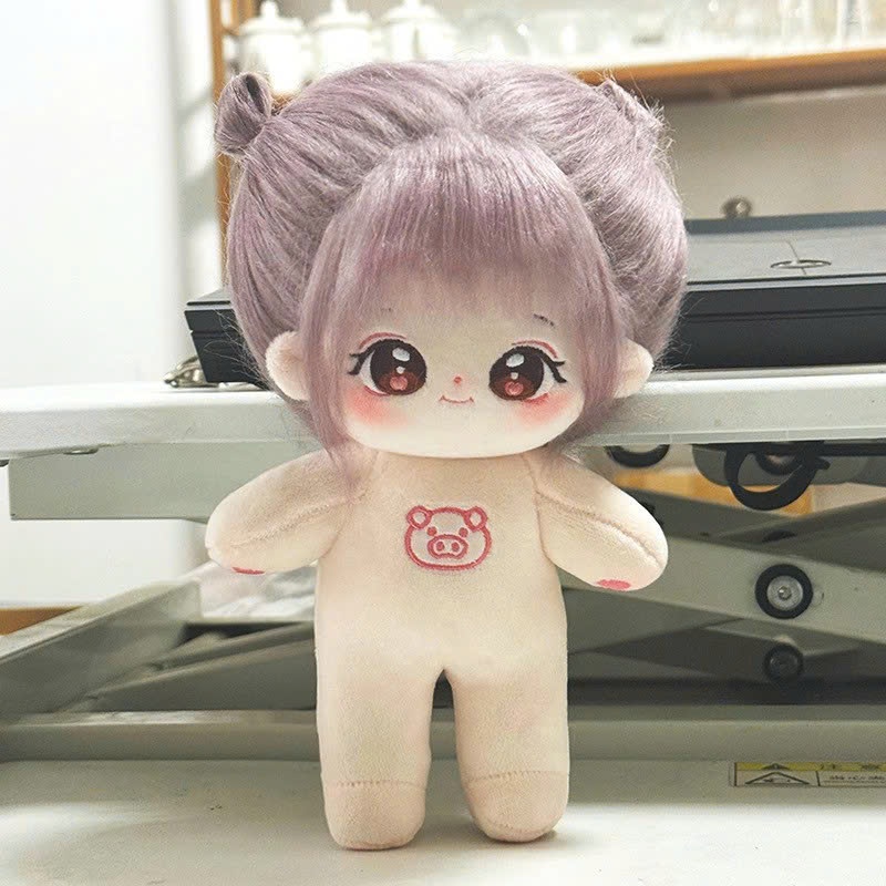 Búp bê bông 20cm, đồ chơi nhồi bông GUAILA TOYS, body búp bê nữ chibi siêu cute, búp bê vải nhồi bông idol kpop.