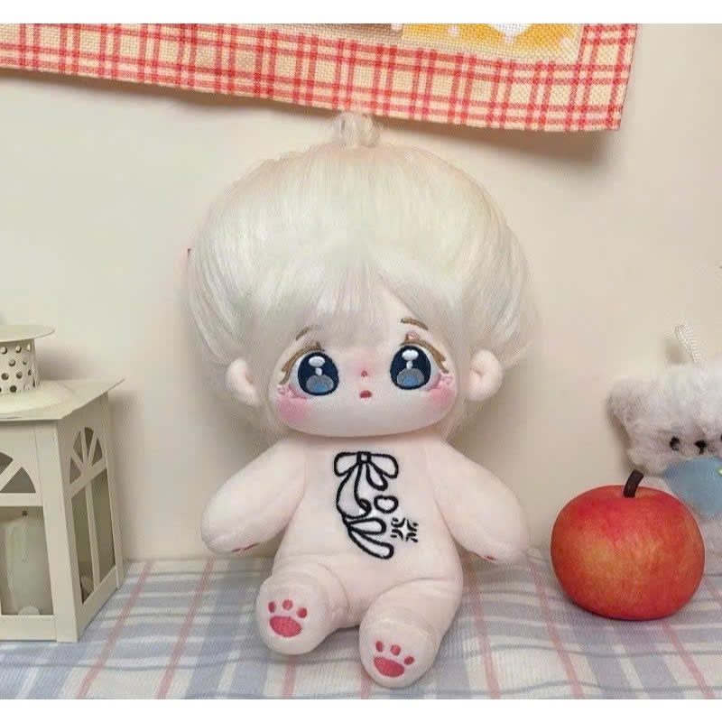 Búp bê bông 20cm, đồ chơi nhồi bông GUAILA TOYS, body búp bê nữ chibi siêu cute, búp bê vải nhồi bông idol kpop.