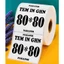 Tem nhiệt 80x80 in đơn 80*80 Decal Dán Được in mã mạch 8*8 giấy nhiệt 8x8 nhãn in đơn 80x80mm in nhiệt