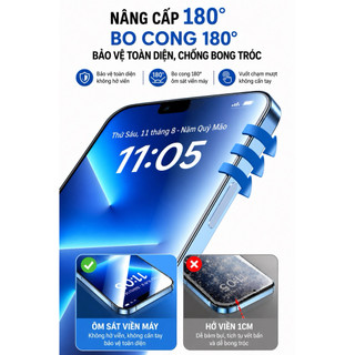 Kính Cường Lực Iphone Tự Dán Chống Nhìn Trộm, Trong Suốt Cho 17 pro max 16 15 14 13 12 11 xsm xr