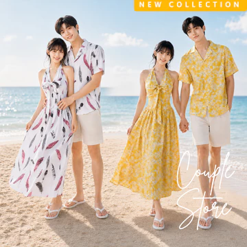 Đồ đôi đi biển, Đồ đôi nam nữ COUPLE STORE - đồ đôi nam nữ set couple, đồ biển đôi, áo đôi nam nữ