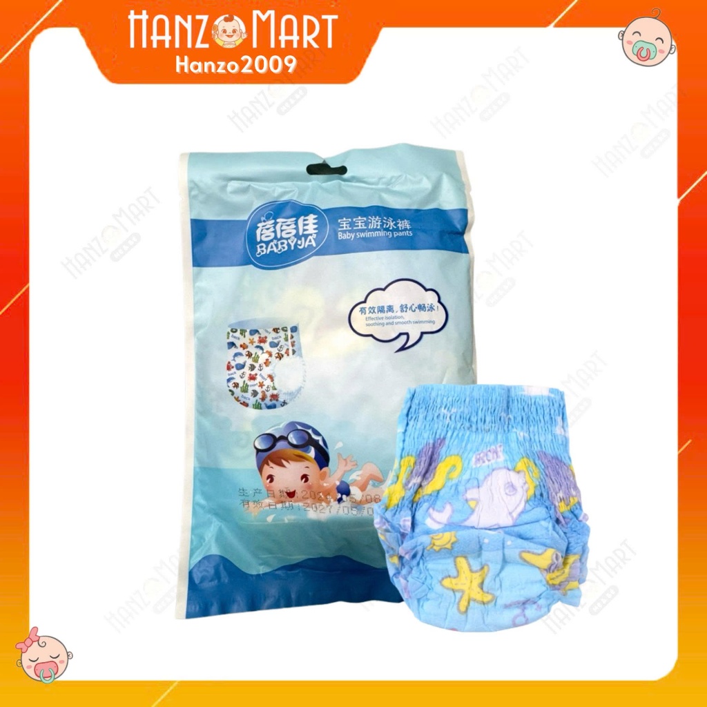 Tã bơi , bỉm bơi cho bé yêu dạng quần chống thấm nước thoải mái cho các bé Size S,M,Lcho bé từ 6-17kg