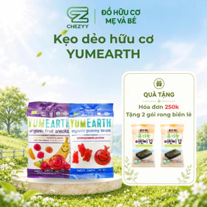 Kẹo Dẻo Hữu Cơ YumEarth 50g Vị Trái Cây Cho Bé Ăn Vặt Kẹo Organic Không Màu Nhân Tạo