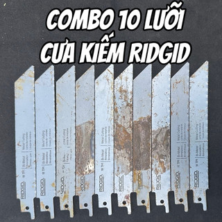 Combo 10 Lưỡi Cưa Kiếm Ridgid Chưa Qua Sử Dụng - Tình Trạng Tróc Sơn - Hãng Ridgid - Lưỡi Cưa Sắt , Cưa Gỗ , Cưa Nhựa