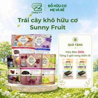 Trái cây, hoa quả khô hữu cơ Sunny Fruit, đồ ăn vặt tốt cho sức khỏe