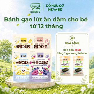 Bánh gạo lứt ăn dặm hữu cơ cho bé từ 12 tháng Alvins 30g