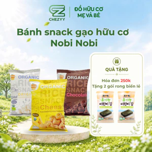 Bánh Gạo Snack Hữu Cơ Nobi Nobi 40g Cho Bé Từ 18 Tháng Bữa Phụ Tiện Lợi