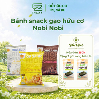 Bánh snack gạo hữu cơ Nobi Nobi 40g cho bé từ 18 tháng tuổi