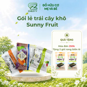 Trái cây khô hữu cơ Sunny Fruit, hoa quả khô cho bé ăn dặm