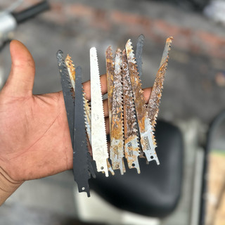 Combo 10 lưỡi cưa kiếm đa năng Ryobi - Hart - Ridgid - Chưa qua sử dụng - Có han rỉ không ảnh hưởng chất lượng