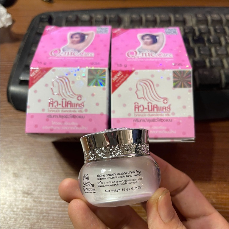 Kem Giảm Thâm Nách QNIC CARE, Thâm Mông, Đầu Gối, Khuỷu Tay Q-NIC CARE- 15Gr, Chính Hãng Thái Lan