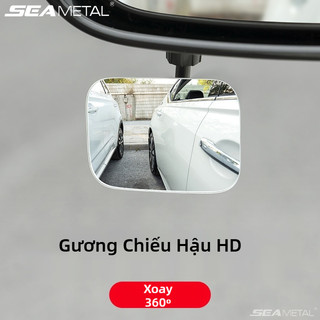 SEAMETAL Gương Chiếu Hậu Ô Tô HD 360° Góc Rộng Không Khung Chống Nước Điều Chỉnh Đa Góc Xóa Điểm Mù