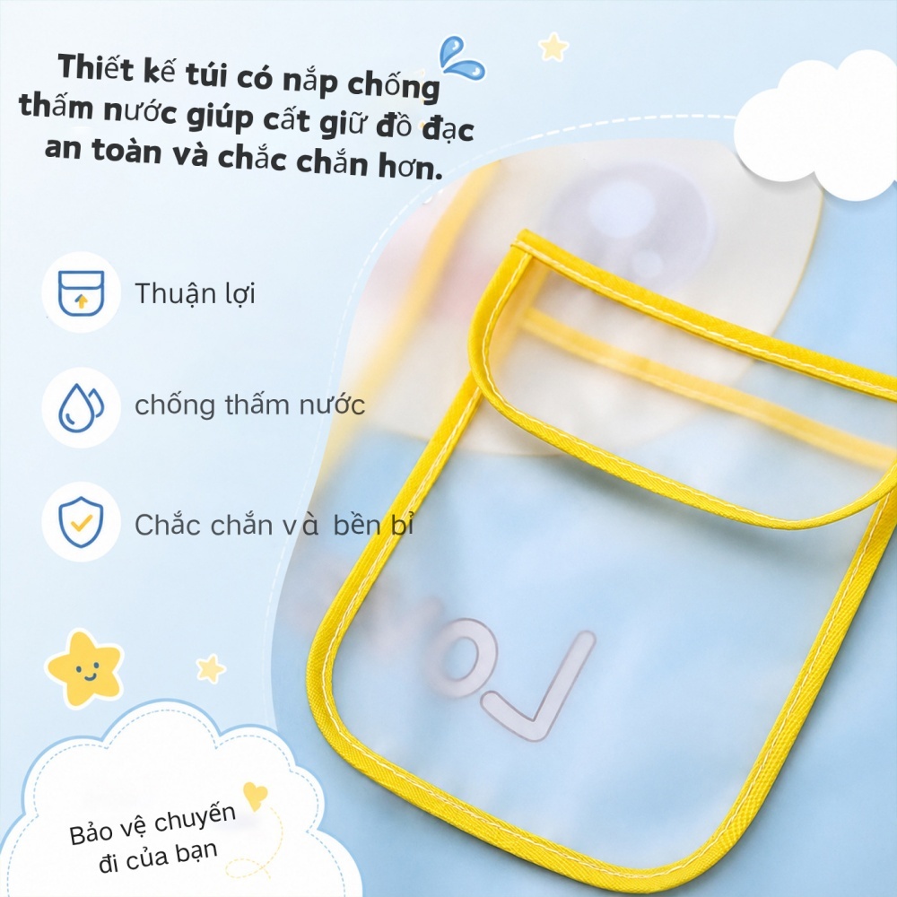 Áo Mưa EVA Cao Cấp Cho Bé 3-7 Tuổi Họa Tiết Hoạt Hình Nhiều Màu Sắc Dễ Thương Hàng Chính Hãng Cho Bé Trai & Gái 80-145cm