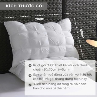 Ruột gối bông gòn Mama M2T BEDDING Kích Thước 50x70cm Thiết Kế Êm Ái Nâng Đỡ Cổ Vai Gáy