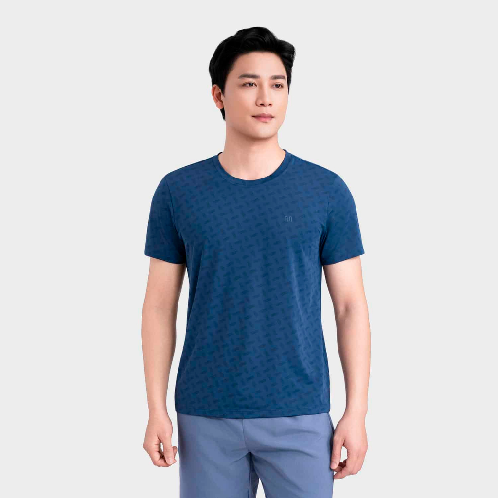 Áo thun nam cổ tròn INSIDEMEN vải polyester co giãn 4 chiều dày dặn form regular fit nam tính trẻ trung ITS011MAH0