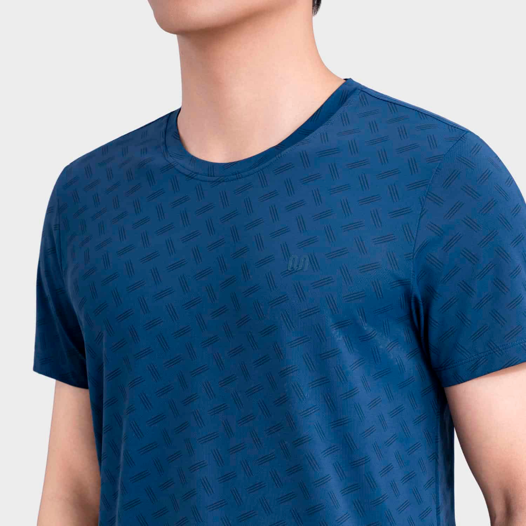 Áo thun nam cổ tròn INSIDEMEN vải polyester co giãn 4 chiều dày dặn form regular fit nam tính trẻ trung ITS011MAH0