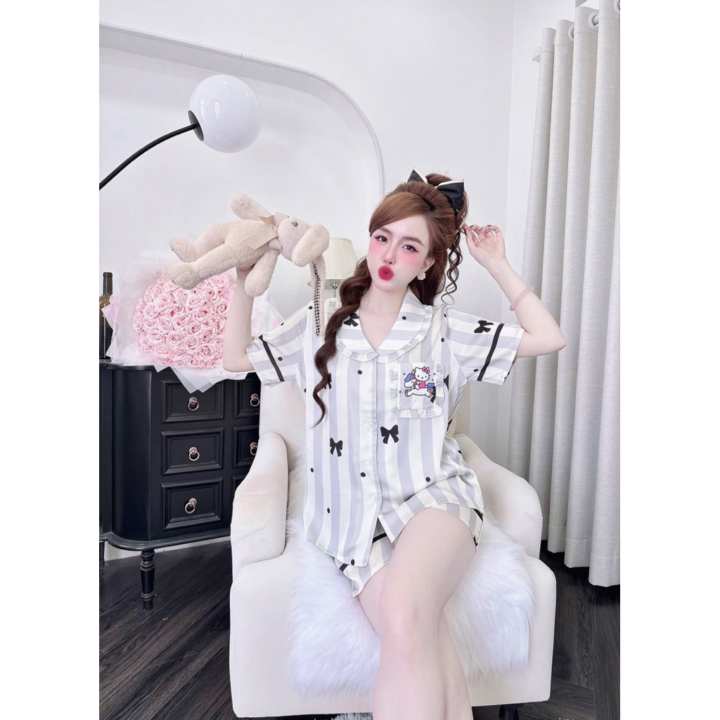 (size 40/60kg) Đùi cổ bầu new,lụa latin hoạ tiết dễ thương,vải mềm nhẹ mát