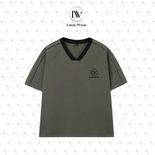 Áo Phông Nam Nữ Lumi Wear Form Boxy Cổ Tròn V01 Thêu Mặt Trước Chất Polyester Cao Cấp