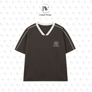 Áo Phông Nam Nữ Lumi Wear Form Boxy Cổ Tròn V01 Thêu Mặt Trước Chất Polyester Cao Cấp