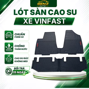 Thảm lót sàn VF3, VF5 /Herio, VF6, VF7, VF8, Limo green /MPV7, VFe34 MINIO, EC VAN- CAO SU Không Mùi, hàng CHUẨN THEO XE
