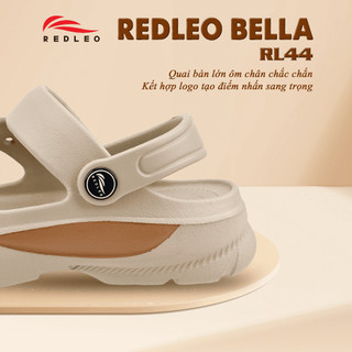 Dép Sandal Nữ REDLEO Bella - Quai Ngang Chéo Đế Bằng 4CM Êm Chân, Trẻ Trung Dễ Phối Đồ RL44