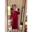 Bộ Đồ Ngủ Lụa Latin Tơ Tằm Dài Tay Cổ Ren, Pijama Nữ Mặc Nhà Thoải Mái Thoáng Mát DD02